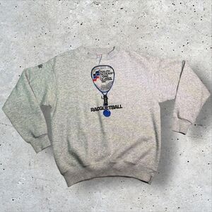 1990 Soffe Heavy Sweats XL Ralph Schomp DAC Racquetball Crewneck Sweatshirt USA